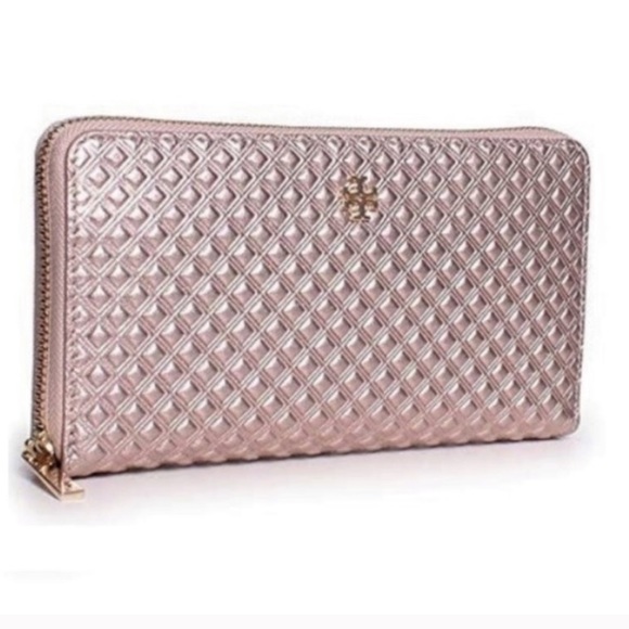 rose gold tory burch purse